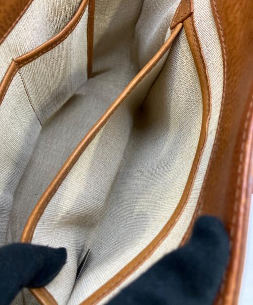 genten（ゲンテン）genten (ゲンテン) レザートートバッグ ブラウンの古着・服飾アイテム