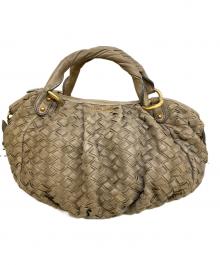 MIU MIU（ミュウミュウ）の古着「トートバッグ」｜ベージュ