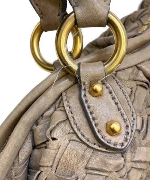 MIU MIU（ミュウミュウ）MIU MIU (ミュウミュウ) トートバッグ ベージュの古着・服飾アイテム