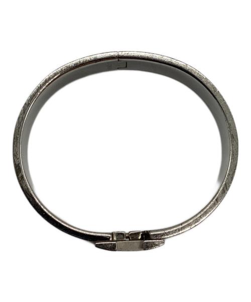 HERMES（エルメス）HERMES (エルメス) エナメルブレスレット シルバー×ブラックの古着・服飾アイテム