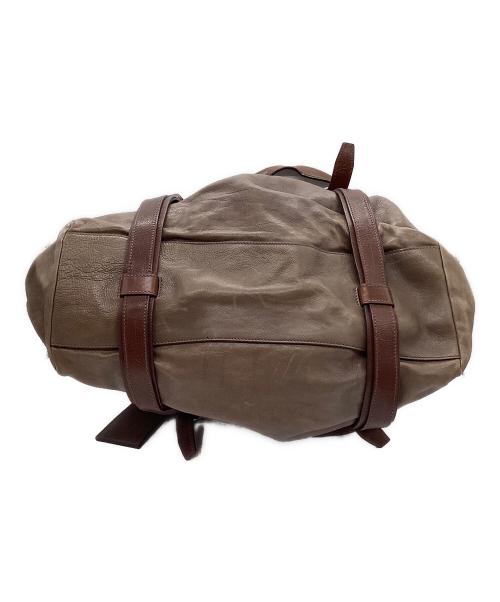 PRADA（プラダ）PRADA (プラダ) ベルテッドレザーボストンバッグ ブラウンの古着・服飾アイテム