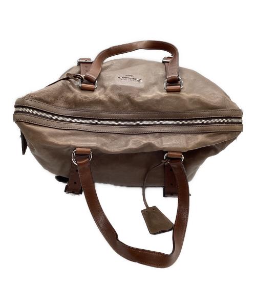 PRADA（プラダ）PRADA (プラダ) ベルテッドレザーボストンバッグ ブラウンの古着・服飾アイテム