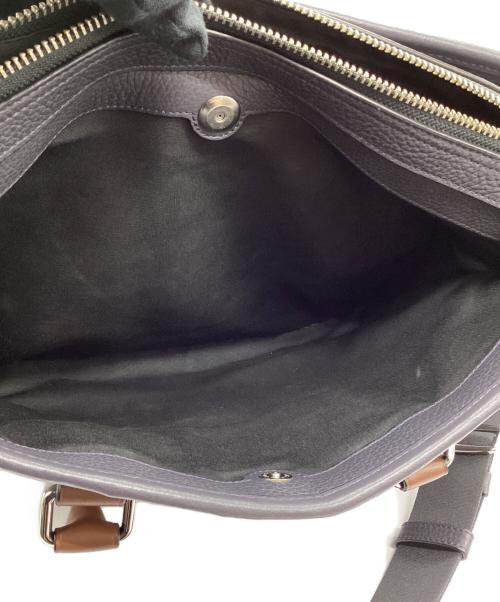 COACH（コーチ）COACH (コーチ) ブリーフケース ブラック×ブラウンの古着・服飾アイテム