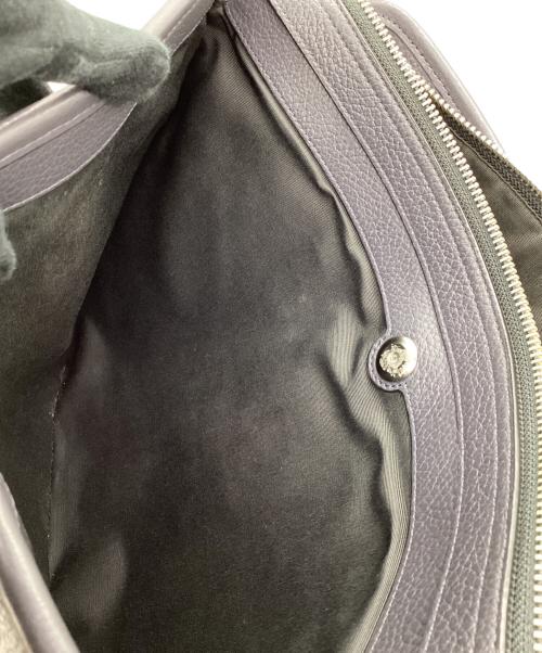 COACH（コーチ）COACH (コーチ) ブリーフケース ブラック×ブラウンの古着・服飾アイテム