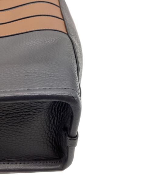 COACH（コーチ）COACH (コーチ) ブリーフケース ブラック×ブラウンの古着・服飾アイテム