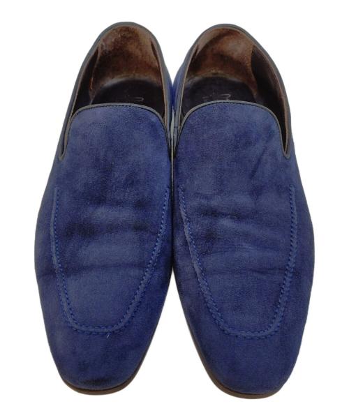 Ferrante（フェランテ）FERRANTE (フェランテ) スウェードローファー ネイビー サイズ:8の古着・服飾アイテム