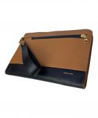 master-pieceマスターピース）の古着「クラッチバッグ」｜ブラウン×ブラック