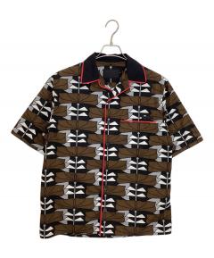 中古・古着通販】PRADA (プラダ) オープンカラーシャツ ブラック