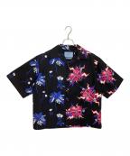 PRADAプラダ）の古着「半袖シャツ」｜ブラック×ブルー×ピンク