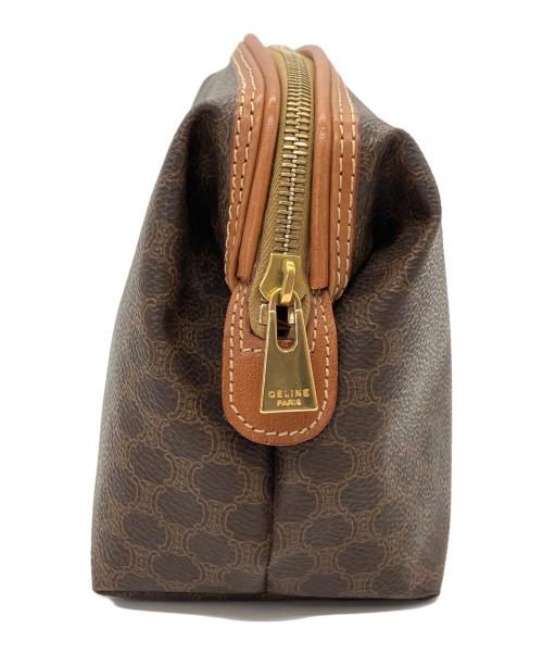 CELINE（セリーヌ）CELINE (セリーヌ) 化粧ポーチ ブラウンの古着・服飾アイテム