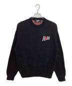 MOBBモブ）の古着「HEART DRIP KNIT」｜ブラック