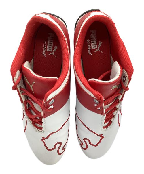 PUMA（プーマ）PUMA (プーマ) シューズ ホワイト×レッド サイズ:26の古着・服飾アイテム