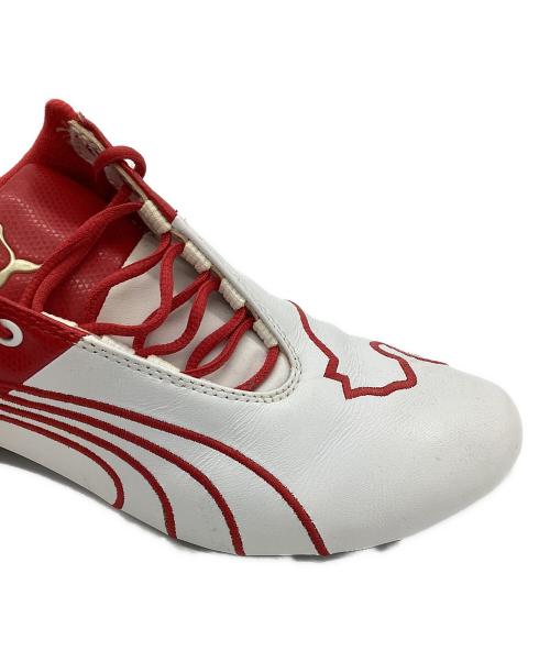 PUMA（プーマ）PUMA (プーマ) シューズ ホワイト×レッド サイズ:26の古着・服飾アイテム