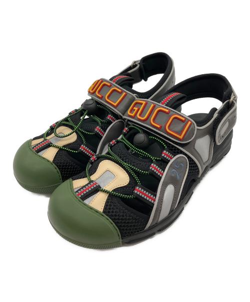 GUCCI（グッチ）GUCCI (グッチ) ハイブリッドスニーカーサンダル ブラック サイズ:US6の古着・服飾アイテム