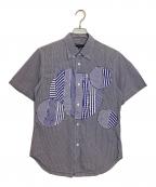 COMME des GARCONS HOMMEコムデギャルソン オム）の古着「半袖シャツ」｜ネイビー