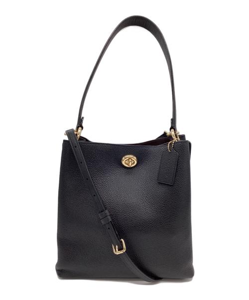 COACH（コーチ）COACH (コーチ) 2WAYバッグ/チャーリーバケット ブラックの古着・服飾アイテム