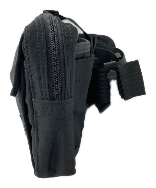 PORTER（ポーター）PORTER (ポーター) ロゴ総柄ウエストバッグ ブラックの古着・服飾アイテム