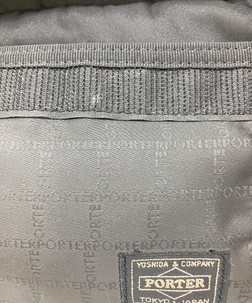 PORTER（ポーター）PORTER (ポーター) ロゴ総柄ウエストバッグ ブラックの古着・服飾アイテム