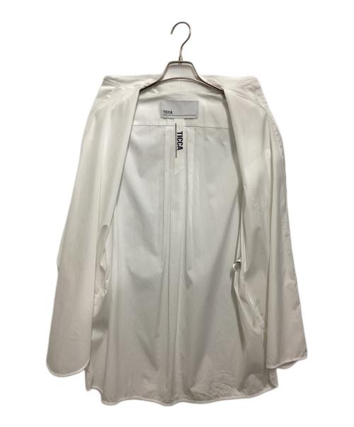 ICCA（イッカ）ICCA (イッカ) スクエアスリットチュニックシャツ ホワイト サイズ:Freeの古着・服飾アイテム