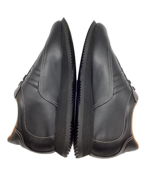 HERMES（エルメス）HERMES (エルメス) クイックレザースニーカー ブラック サイズ:37の古着・服飾アイテム