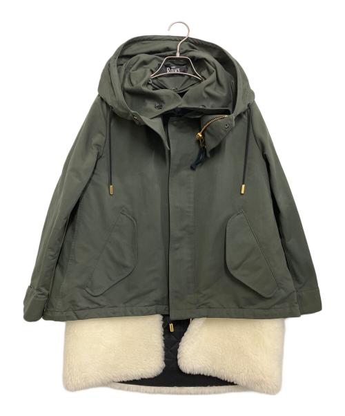 THE RERACS（ザ リラクス）THE RERACS (ザ リラクス) ショートモッズコート カーキ サイズ:Sの古着・服飾アイテム