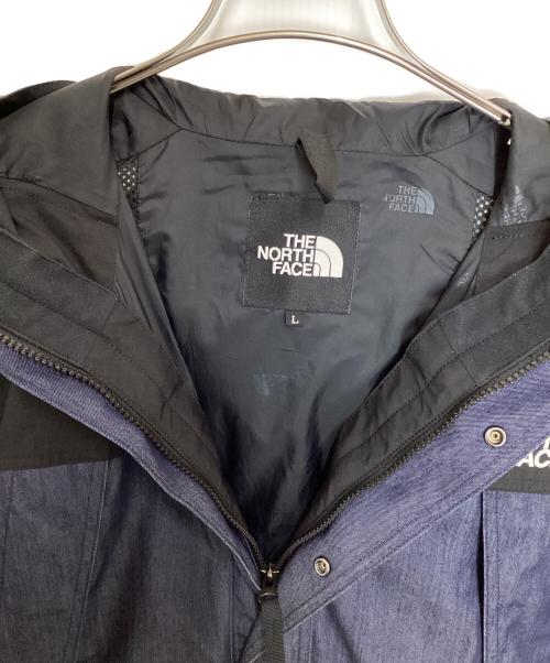 THE NORTH FACE（ザ ノース フェイス）THE NORTH FACE (ザ ノース フェイス) マウンテンライトデニムジャケット ブラック×インディゴ サイズ:Lの古着・服飾アイテム