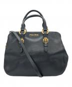 MIU MIUミュウミュウ）の古着「2WAYバッグ」｜ブラック