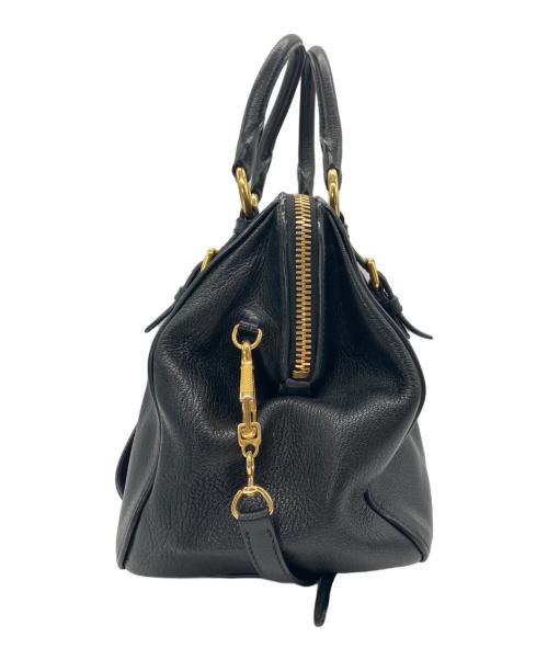 MIU MIU（ミュウミュウ）MIU MIU (ミュウミュウ) 2WAYバッグ ブラックの古着・服飾アイテム