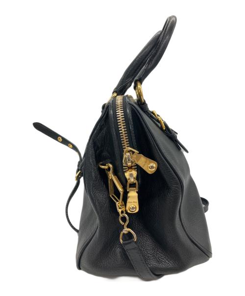 MIU MIU（ミュウミュウ）MIU MIU (ミュウミュウ) 2WAYバッグ ブラックの古着・服飾アイテム