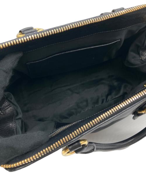 MIU MIU（ミュウミュウ）MIU MIU (ミュウミュウ) 2WAYバッグ ブラックの古着・服飾アイテム