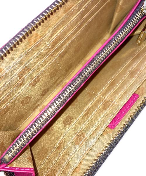 MARY QUANT（マリークヮント）MARY QUANT (マリークヮント) 長財布 ショッキングピンクの古着・服飾アイテム