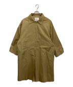 FASHIRUファシル）の古着「ステンカラーコート」｜ベージュ