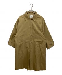 FASHIRU（ファシル）の古着「ステンカラーコート」｜ベージュ
