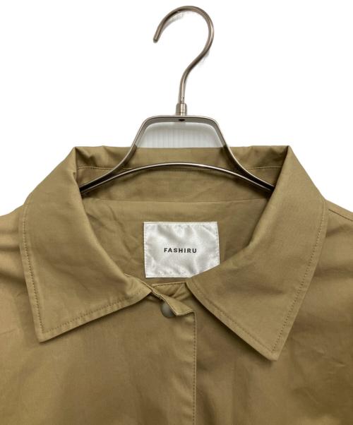 FASHIRU（ファシル）FASHIRU (ファシル) ステンカラーコート ベージュ サイズ:Free 未使用品の古着・服飾アイテム