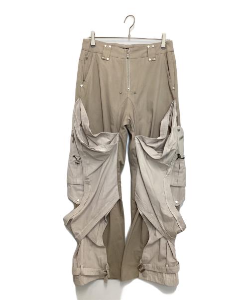 PERSONSOUL（パーソンソウル）PERSONSOUL (パーソンソウル) ワイドパンツ ベージュ サイズ:Lの古着・服飾アイテム