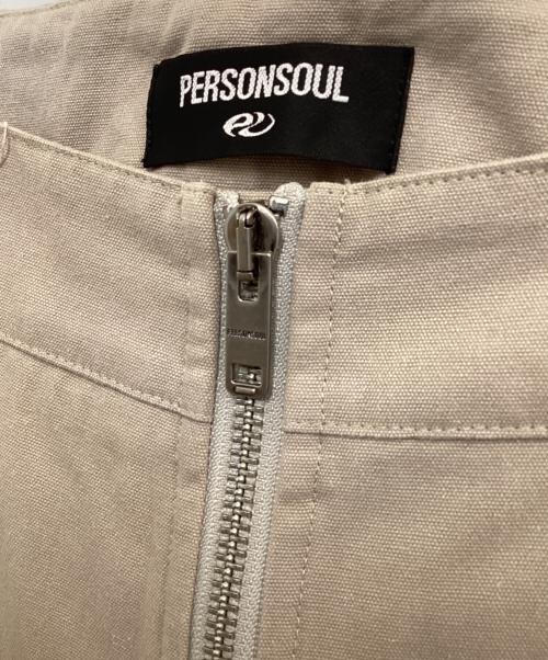 PERSONSOUL（パーソンソウル）PERSONSOUL (パーソンソウル) ワイドパンツ ベージュ サイズ:Lの古着・服飾アイテム