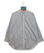 BALENCIAGAバレンシアガ）の古着「長袖シャツ」｜ホワイト×ブルー