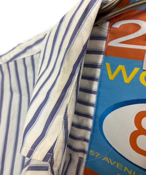 BALENCIAGA（バレンシアガ）BALENCIAGA (バレンシアガ) 長袖シャツ ホワイト×ブルー サイズ:M(40)の古着・服飾アイテム