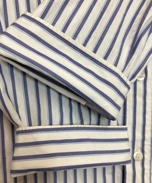 BALENCIAGA（バレンシアガ）BALENCIAGA (バレンシアガ) 長袖シャツ ホワイト×ブルー サイズ:M(40)の古着・服飾アイテム