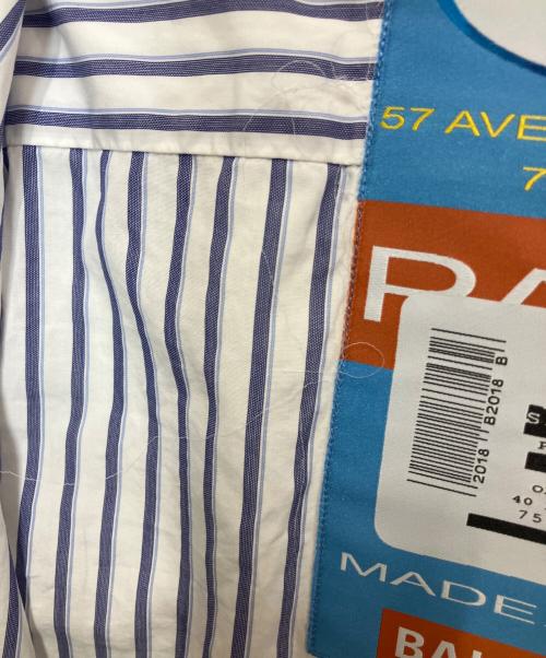 BALENCIAGA（バレンシアガ）BALENCIAGA (バレンシアガ) 長袖シャツ ホワイト×ブルー サイズ:M(40)の古着・服飾アイテム