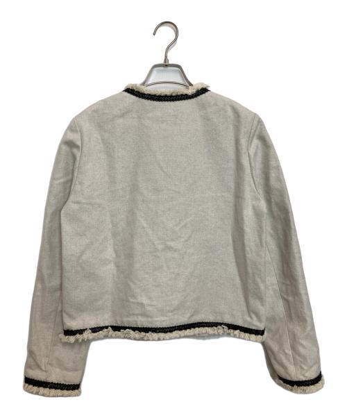 DES PRES（デ プレ）DES PRES (デ プレ) ノーカラージャケット ベージュ サイズ:FREEの古着・服飾アイテム