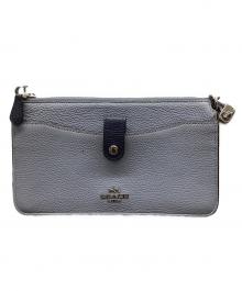 COACH（コーチ）の古着「ショルダーウォレット」｜ブルー×パープル
