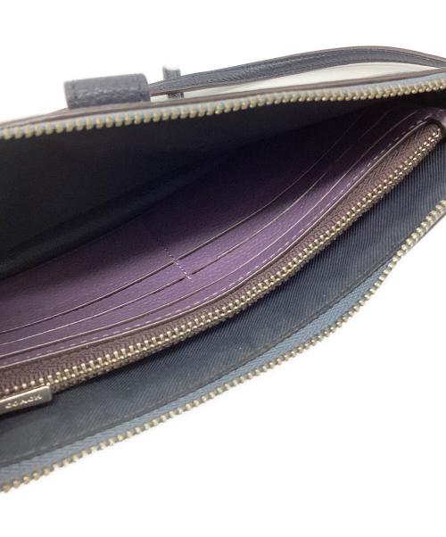 COACH（コーチ）COACH (コーチ) ショルダーウォレット ブルー×パープルの古着・服飾アイテム