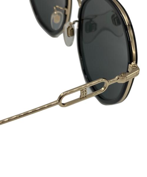 BURBERRY（バーバリー）BURBERRY (バーバリー) サングラス ブラック×ゴールド サイズ:57□19 145の古着・服飾アイテム