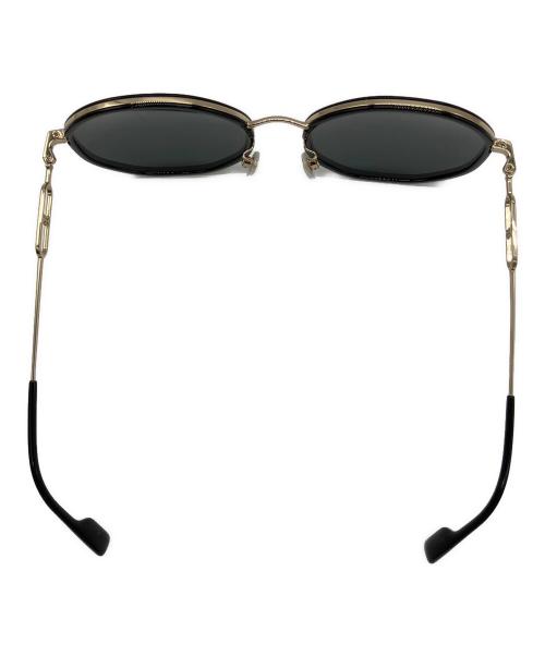 BURBERRY（バーバリー）BURBERRY (バーバリー) サングラス ブラック×ゴールド サイズ:57□19 145の古着・服飾アイテム