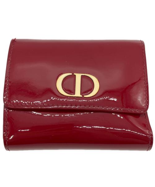 Christian Dior（クリスチャン ディオール）Christian Dior (クリスチャン ディオール) 3つ折り財布 レッドの古着・服飾アイテム