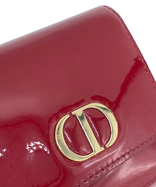 Christian Dior（クリスチャン ディオール）Christian Dior (クリスチャン ディオール) 3つ折り財布 レッドの古着・服飾アイテム