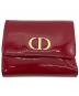 Christian Dior（クリスチャン ディオール）の古着「3つ折り財布」｜レッド