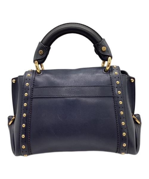 Salvatore Ferragamo（サルヴァトーレ フェラガモ）Salvatore Ferragamo (サルヴァトーレ フェラガモ) 2WAYバッグ ネイビーの古着・服飾アイテム