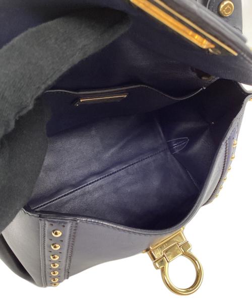 Salvatore Ferragamo（サルヴァトーレ フェラガモ）Salvatore Ferragamo (サルヴァトーレ フェラガモ) 2WAYバッグ ネイビーの古着・服飾アイテム